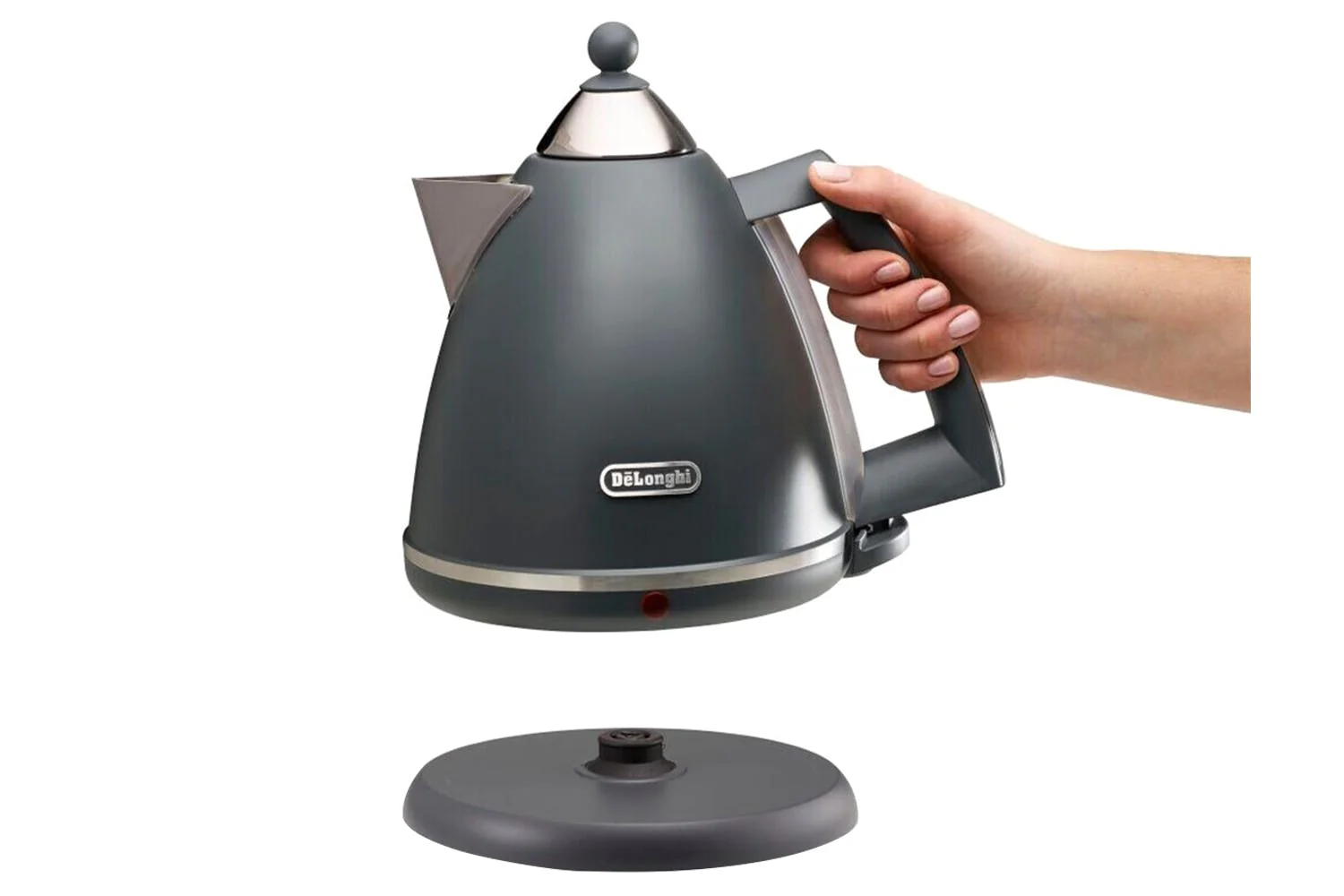 DELONGHI Argento Silva Cordless Kettle - Grey | KBX3016.GY - Image 4