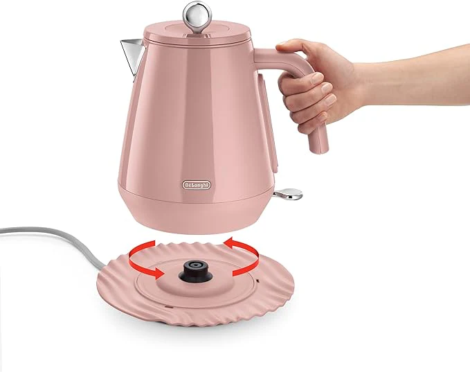 *OPEN BOX* De'Longhi Eclettica Rapid Boil Kettle - Pink | KBY3001.PK - Image 4
