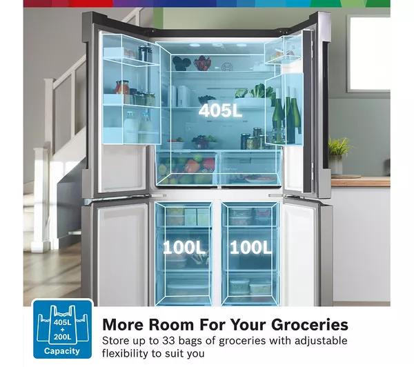 BOSCH Series 4 French Door Bottom Freezer | KFN96VPEAG - Image 6