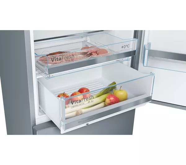BOSCH Series 6 Freestanding Fridge Freezer - Stainless Steel | KGE49AICAG - Image 4