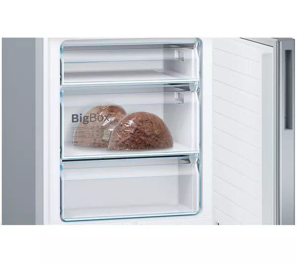BOSCH Series 6 Freestanding Fridge Freezer - Stainless Steel | KGE49AICAG - Image 5