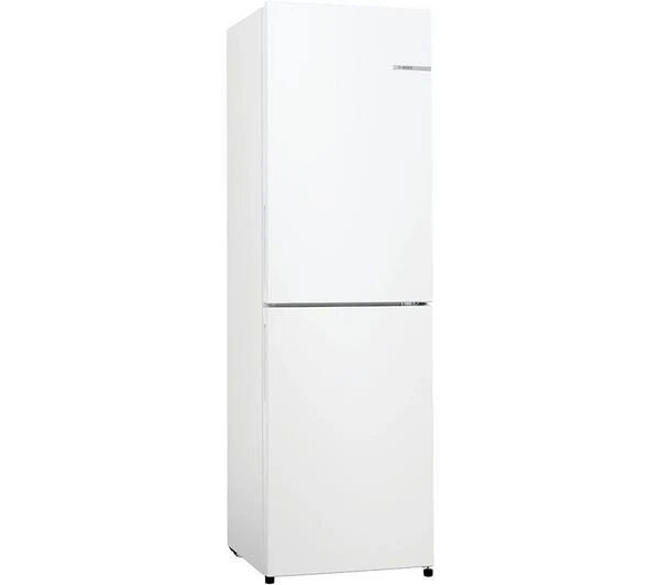 Bosch Series 2, free-standing fridge-freezer with freezer at bottom, 182.4 x 55 cm - White | BSH KGN27NWEAG