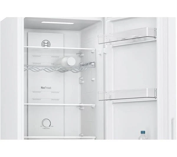 Bosch Series 2, free-standing fridge-freezer with freezer at bottom, 182.4 x 55 cm - White | BSH KGN27NWEAG - Image 3