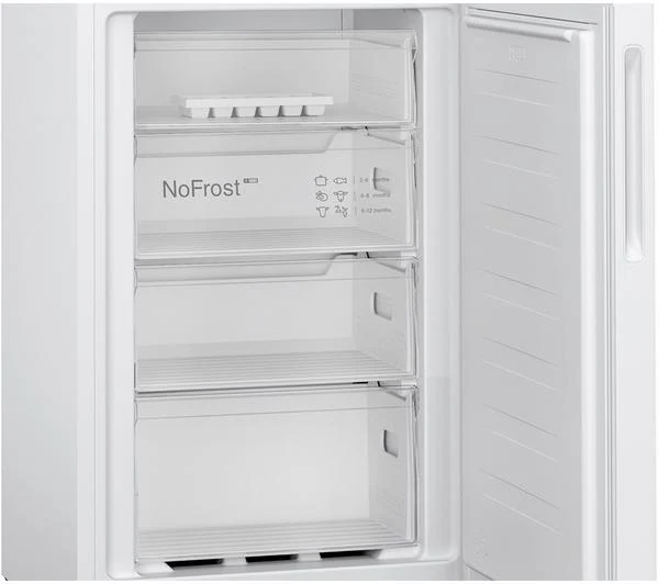 Bosch Series 2, free-standing fridge-freezer with freezer at bottom, 182.4 x 55 cm - White | BSH KGN27NWEAG - Image 4