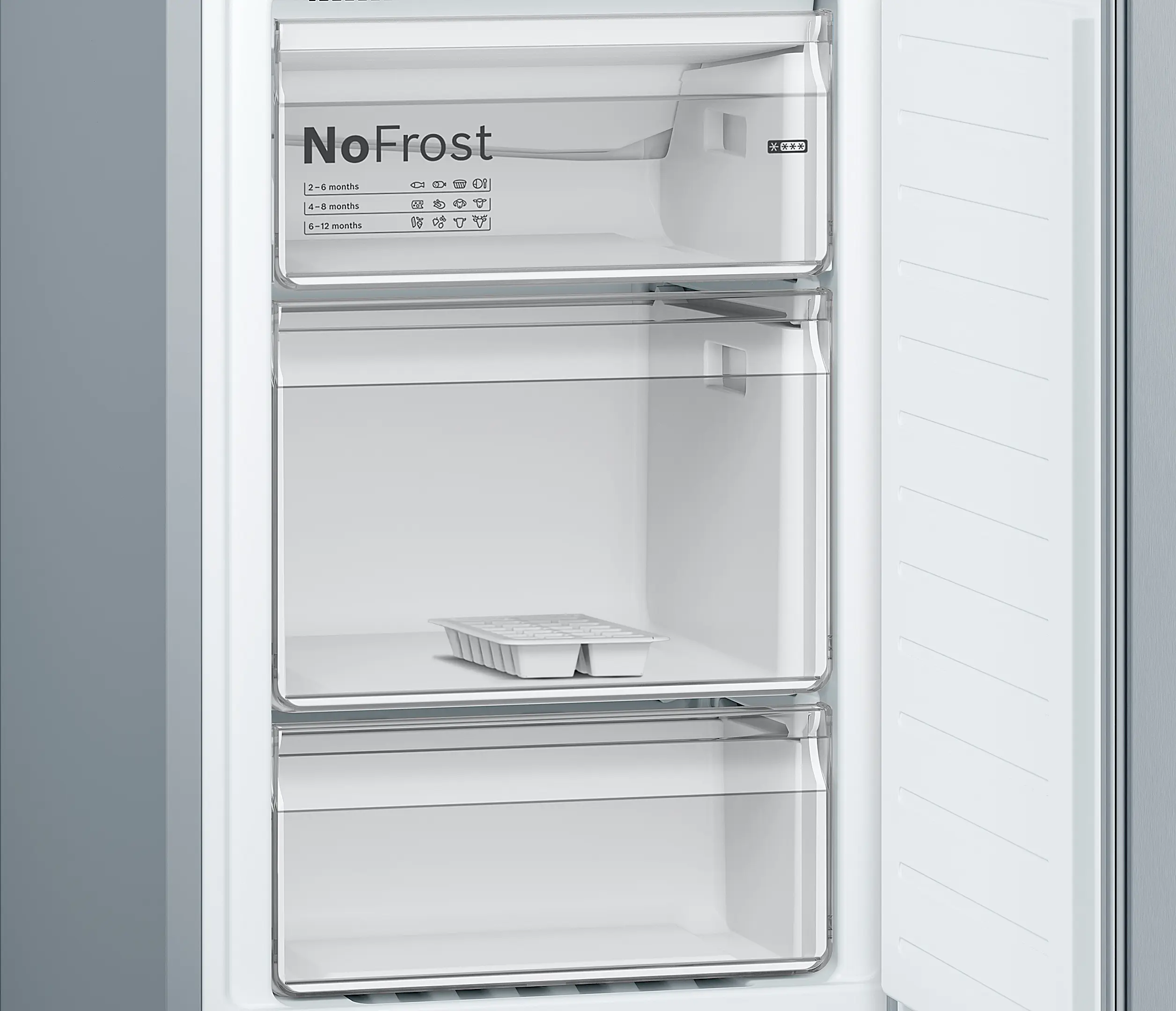 BOSCH Series 2 Freestanding Fridge Freezer - Stainless Steel | KGN34NLEAG - Image 6
