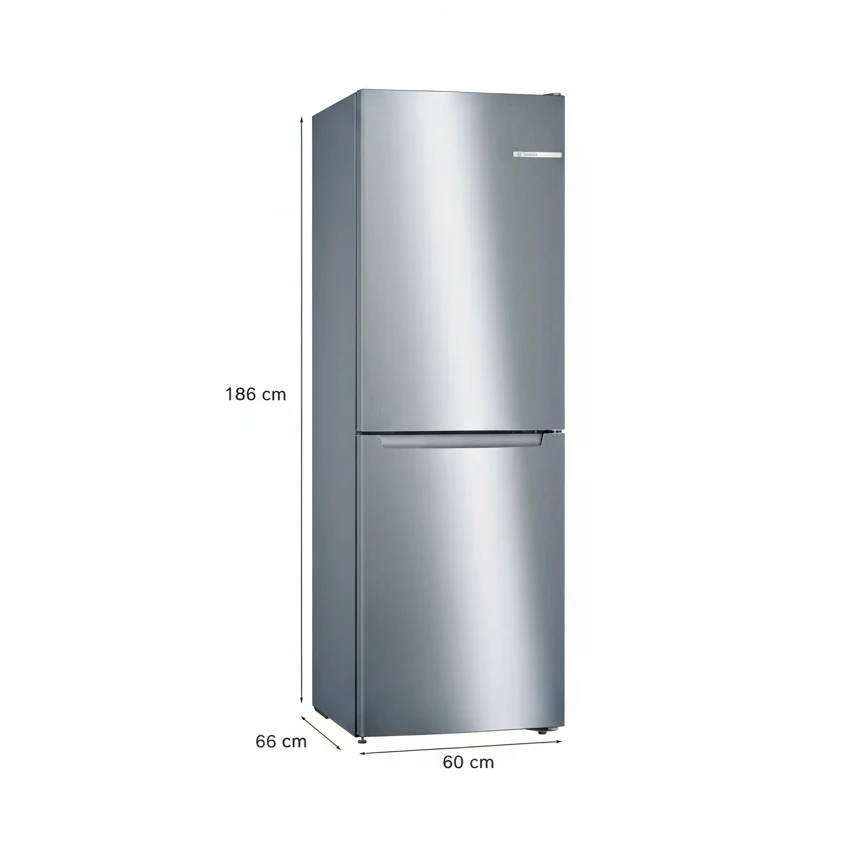 BOSCH Series 2 Freestanding Fridge Freezer - Stainless Steel | KGN34NLEAG - Image 8
