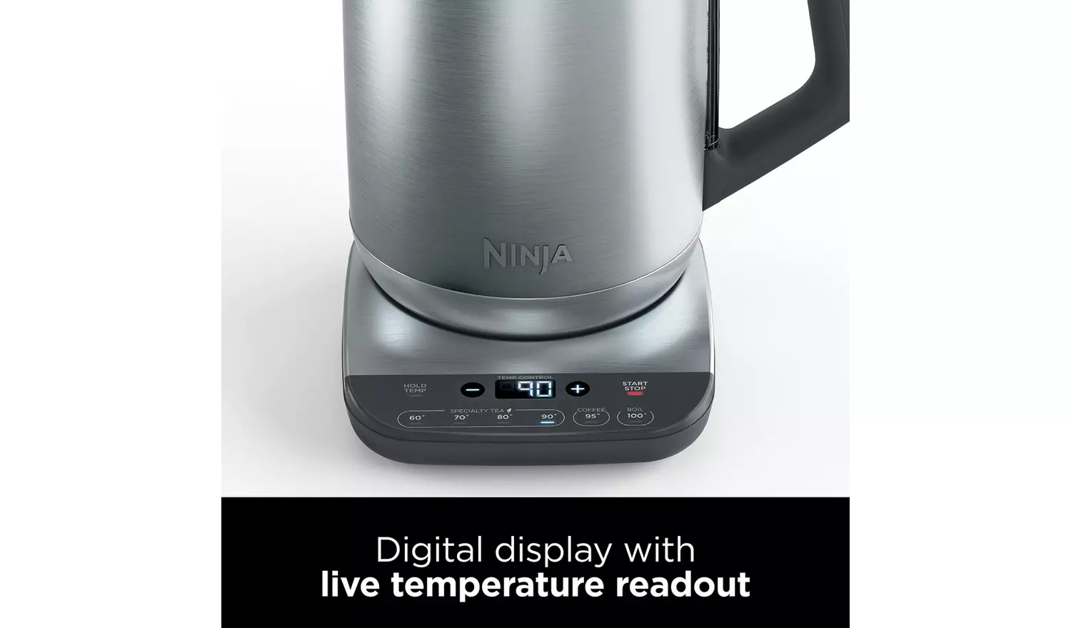 NINJA Perfect Temperature Kettle Stainless Steel | KT201UK - Image 2