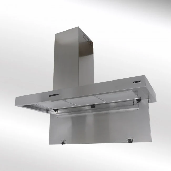 Luxair 100cm Arezzo Designer Cooker Hood with choice of Chimney Position to the Left or the Right || LA-100-AREZZO-SS
