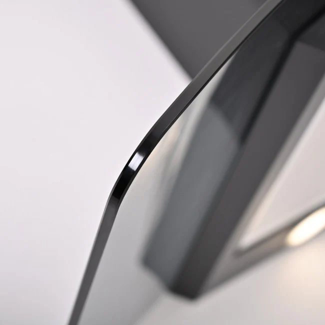 Luxair 100cm Curved Glass Cooker Hood - Black with Smoked Black Glass || LA-100-CVD-BLK - Image 6