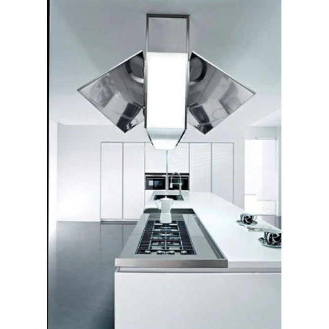 LUXAIR 100cm Premium Designer Island Cooker Hood with Motorised Wings in Stainless Steel || LA-100-ANGELO-ISL-SS - Image 6