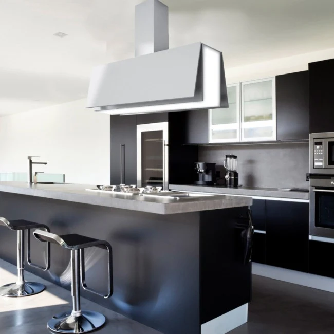LUXAIR 100cm Premium Designer Island Cooker Hood with Motorised Wings in Stainless Steel || LA-100-ANGELO-ISL-SS - Image 8
