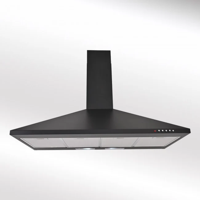 LUXAIR 100cm Premium Traditional Cooker Hood in Matt Black || LA-100-STD-BLK - Image 3
