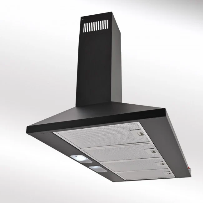 LUXAIR 100cm Premium Traditional Cooker Hood in Matt Black || LA-100-STD-BLK - Image 4