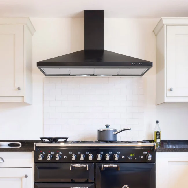 Luxair 110cm Premium Range Cooker Hood Black || LA-110-STD-BLK