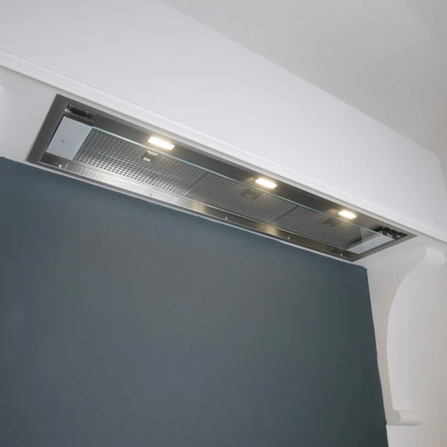 LUXAIR 120cm Premium Flush Fitting Glass Visor Canopy Hood with Touch Controls || LA-120-CAN-TORNIA-SS - Image 6