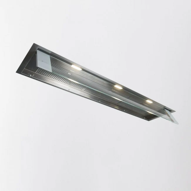 LUXAIR 120cm Premium Flush Fitting Glass Visor Canopy Hood with Touch Controls || LA-120-CAN-TORNIA-SS - Image 8