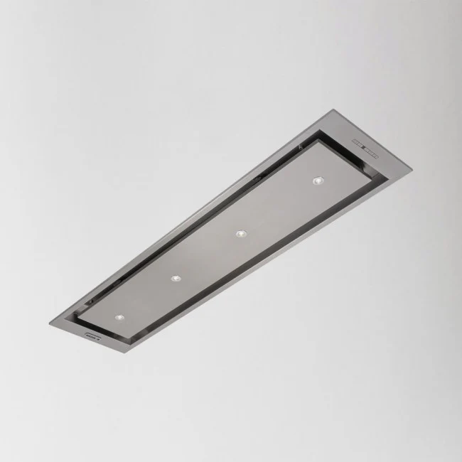 LUXAIR 120cm x 30cm Premium Ceiling Cooker Hood with 4 x LED Spotlights in Stainless Steel (new version) || LA-120-ANZI-CM-SS