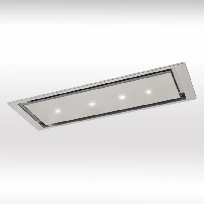 LUXAIR 120cm x 30cm Premium Ceiling Cooker Hood with Pitched Roof External Motor in Stainless Steel || LA-120-ANZI-EXT-SS