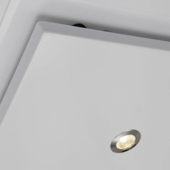 LUXAIR 120cm x 30cm Premium Ceiling Cooker Hood with Wall Mounted External Motor in Gloss White || LA-120-ANZI-EXT-WHT - Image 3