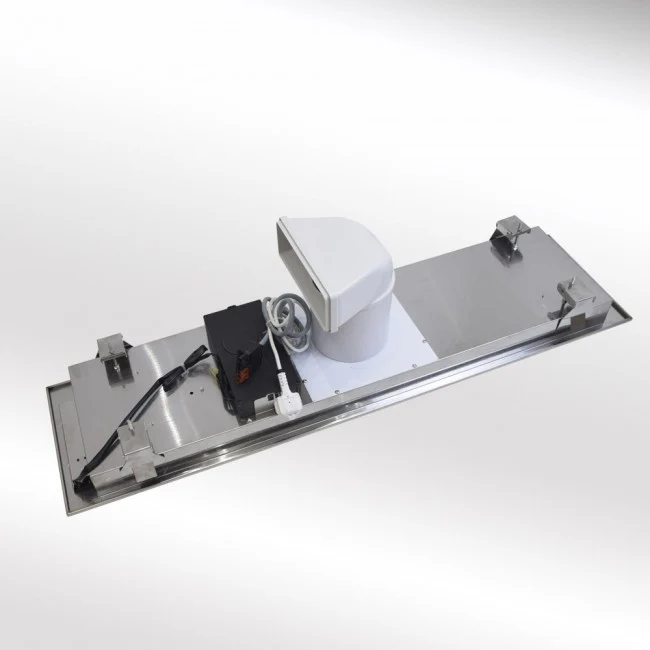 LUXAIR 120cm x 30cm Premium Ceiling Cooker Hood with Wall Mounted External Motor in Gloss White || LA-120-ANZI-EXT-WHT - Image 4