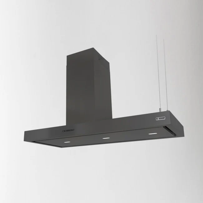 LUXAIR 150cm Premium Range Island Cooker Hood in Matt Black || LA-150-AREZZO-ISL-BLK - Image 2