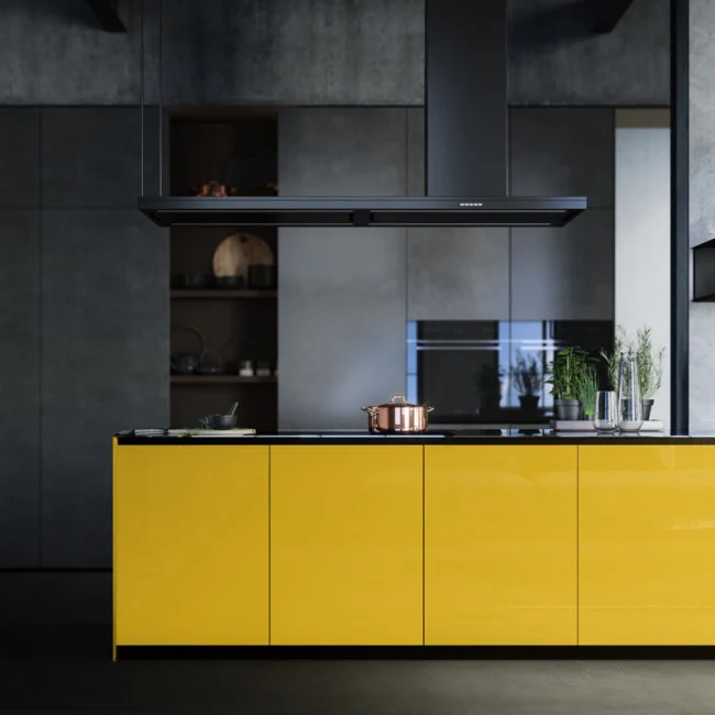 LUXAIR 180cm Premium Range Island Cooker Hood in Matt Black || LA-180-AREZZO-ISL-BLK - Image 2