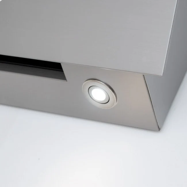 LUXAIR 60cm Angled Cooker Hood with Brushless Motor & Colour Changing LED's in Stainless Steel || LA-60-ASCENTI-SS - Image 11
