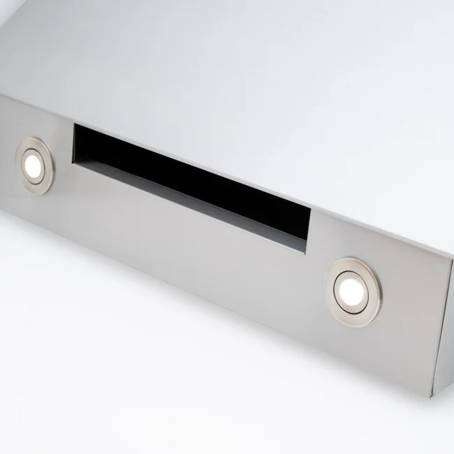 LUXAIR 60cm Angled Cooker Hood with Brushless Motor & Colour Changing LED's in Stainless Steel || LA-60-ASCENTI-SS - Image 5