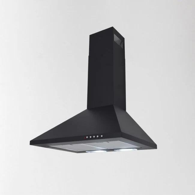 LUXAIR 60cm Premium Chimney Cooker Hood in Matt Black || LA-60-STD-BLK