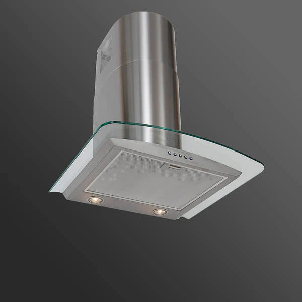 LUXAIR 60cm Premium Curved Glass Cooker Hood in Anthracite Grey || LA-60-CVD-ANTHRACITE - Image 2