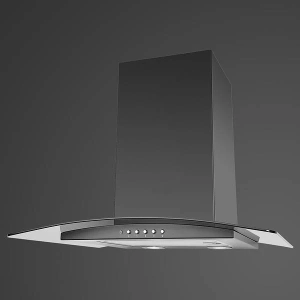 LUXAIR 60cm Premium Curved Glass Cooker Hood in Anthracite Grey || LA-60-CVD-ANTHRACITE - Image 3