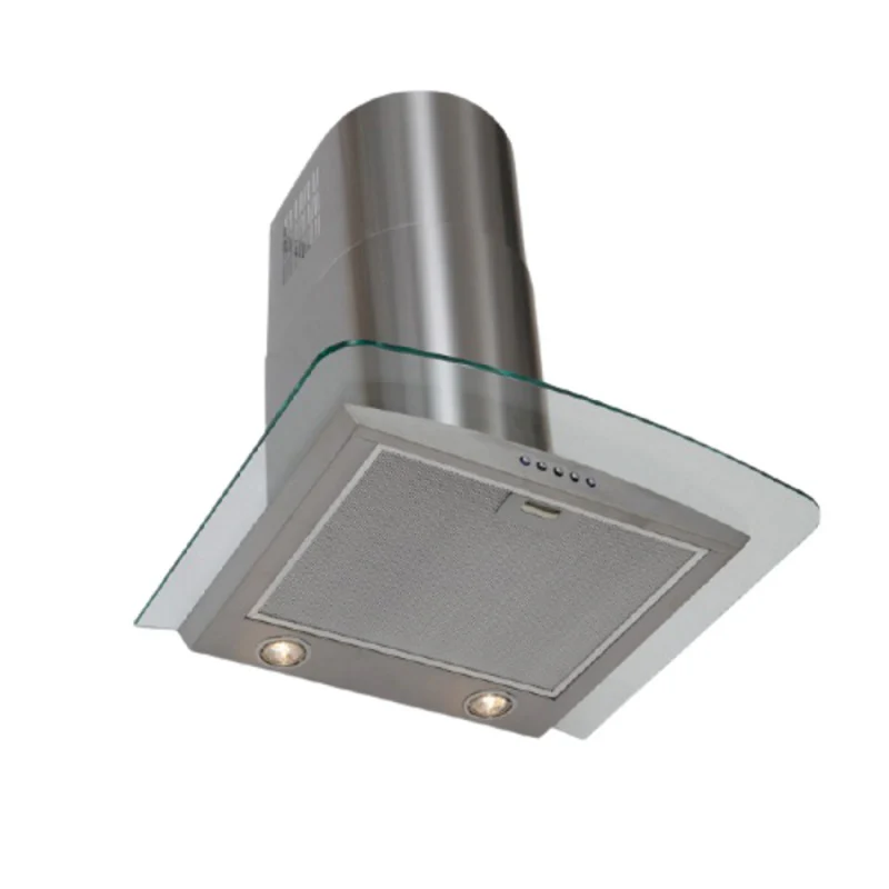 LUXAIR 60cm Premium Curved Glass Cooker Hood in Stainless Steel || LA-60-CVD-GL-SS - Image 2