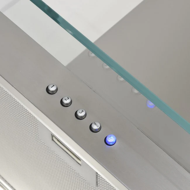 LUXAIR 60cm Straight Glass Cooker Hood in Stainless Steel || LA-60-ST-GL-SS - Image 7
