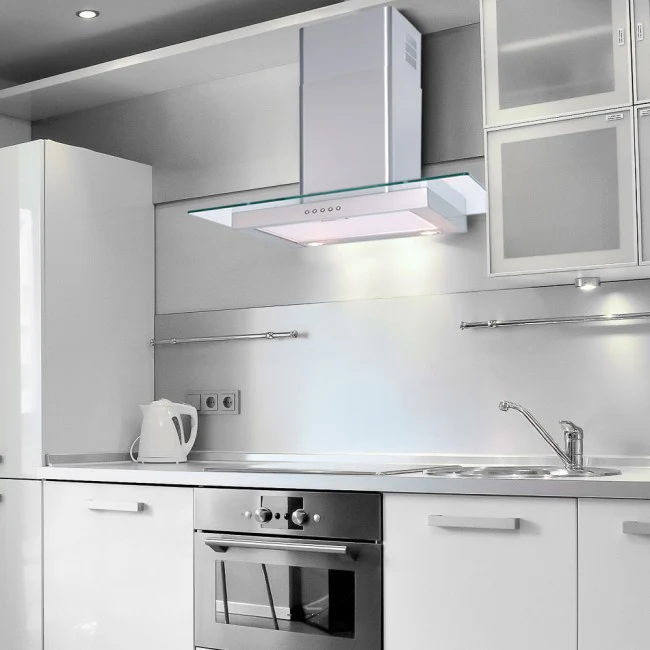 LUXAIR 60cm Straight Glass Cooker Hood in Stainless Steel || LA-60-ST-GL-SS - Image 8
