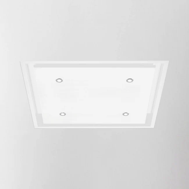 LUXAIR 60cm x 60cm Premium Ceiling Cooker Hood with 4 x LED Spotlights in Gloss White BRUSHLESS MOTOR || LA-60-ANZI-BR-WHT - Image 2