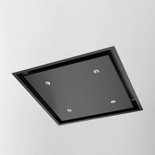 LUXAIR 60cm x 60cm Premium Ceiling Cooker Hood with 4 x LED Spotlights in Matt Black BRUSHLESS MOTOR || LA-60-ANZI-BR-BLK - Image 3