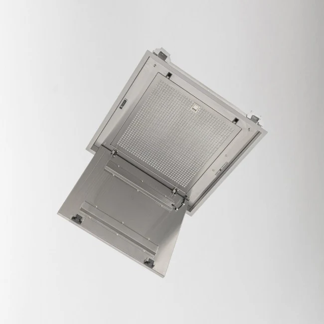 LUXAIR 60cm x 60cm Premium Ceiling Cooker Hood with 4 x LED Spotlights in Stainless Steel BRUSHLESS MOTOR || LA-60-ANZI-BR-SS - Image 7