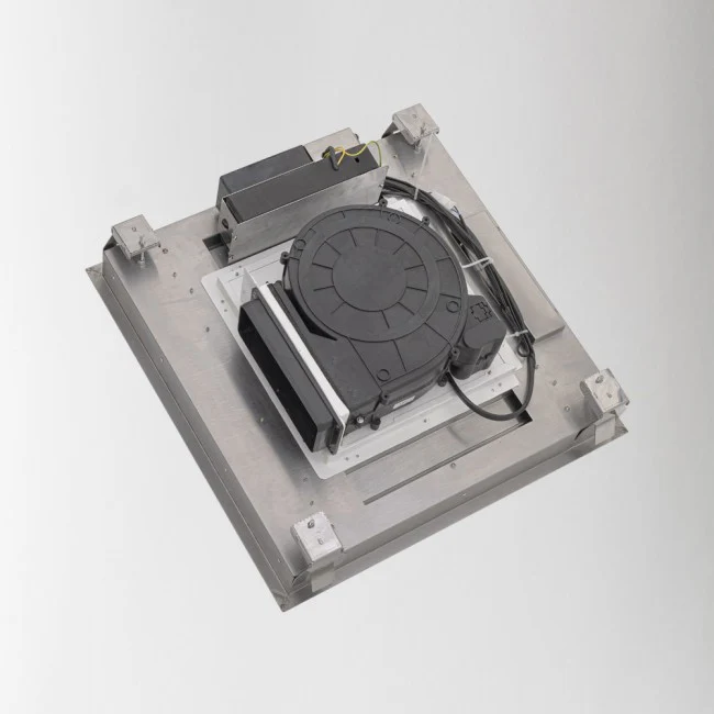 LUXAIR 60cm x 60cm Premium Ceiling Cooker Hood with Dimmable Fully Illuminated Centre Panel BRUSHLESS MOTOR || LA-60-TOLVI-BR-SS - Image 6