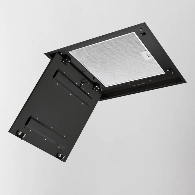 LUXAIR 60cm x 60cm Premium Ceiling Cooker Hood with Flat Roof External Motor in Matt Black || LA-60-ANZI-EXT-BLK - Image 3