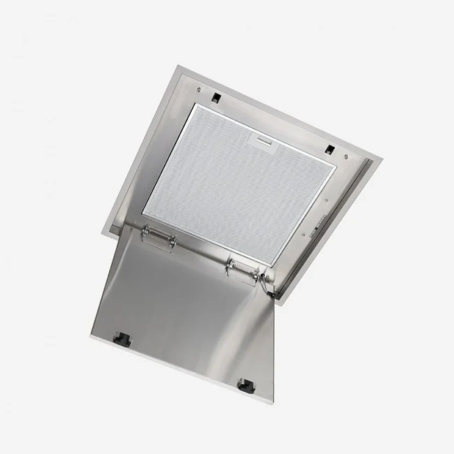 LUXAIR 60cm x 60cm Premium Ceiling Cooker Hood with Illuminated Centre Panel and Wall Mounted External Motor || LA-60-TOLVI-EXT-SS - Image 6