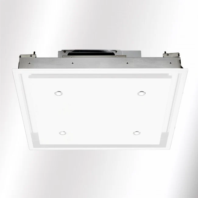 LUXAIR 60cm x 60cm Premium Ceiling Cooker Hood with Wall Mounted External Motor in Gloss White || LA-60-ANZI-EXT-WHT - Image 3