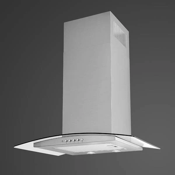 LUXAIR 70cm Budget Curved Glass Cooker Hood In Stainless Steel || LA-70-ARTIS-CVD-SS - Image 3