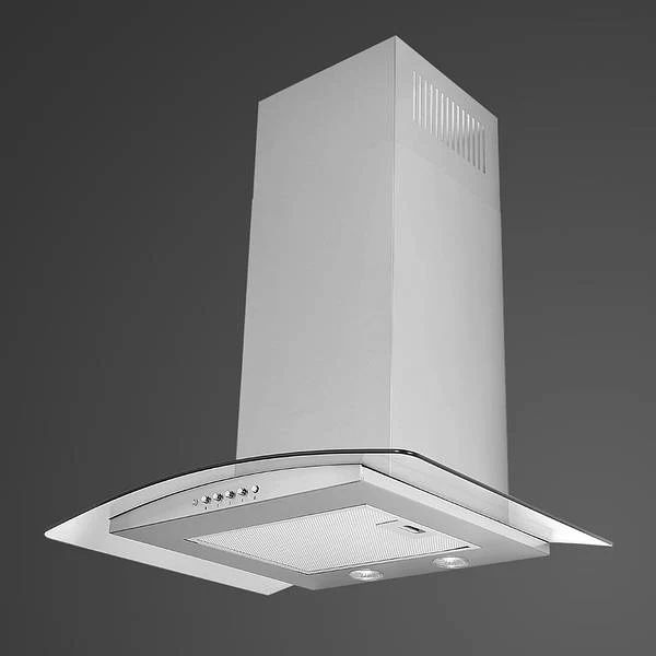 LUXAIR 70cm Budget Curved Glass Cooker Hood In Stainless Steel || LA-70-ARTIS-CVD-SS - Image 4