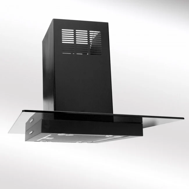 Luxair 70cm Island Cooker Hood Flat Glass - Black || LA-70-ST-ISL-BLK - Image 3