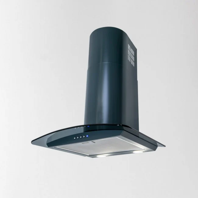 LUXAIR 70cm Premium Curved Glass Cooker Hood in Anthracite Grey || LA-70-CVD-ANTHRACITE