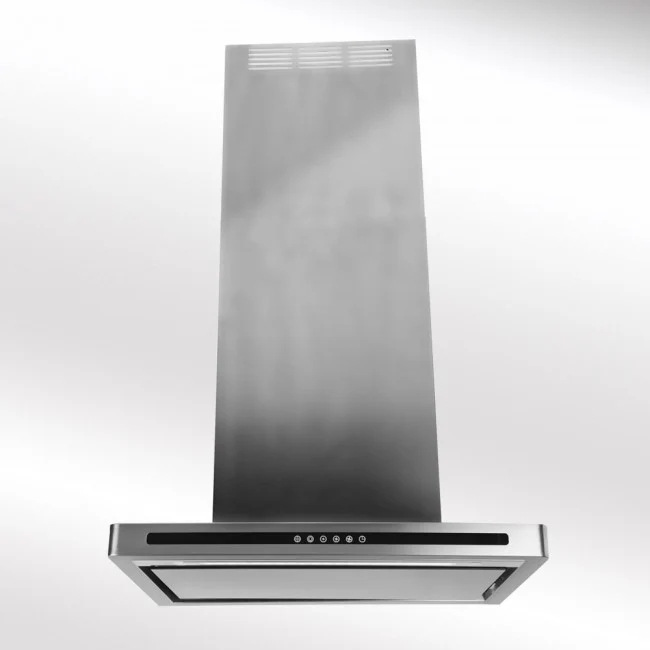 LUXAIR 70cm Premium Slimline Cooker Hood with Black Glass Door, Touch Controls in Stainless Steel || LA-70-LINEA-SS