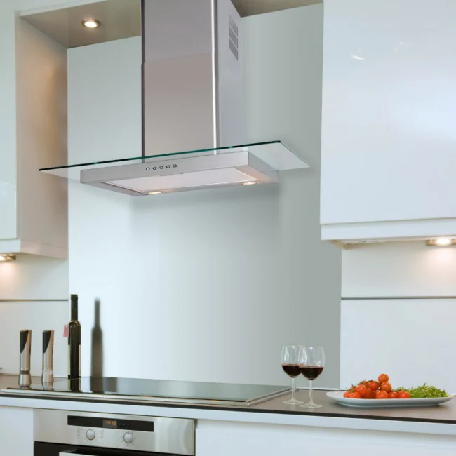 LUXAIR 70cm Straight Glass Cooker Hood in Stainless Steel || LA-70-ST-GL-SS - Image 5