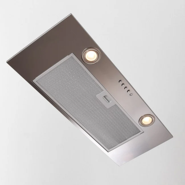 LUXAIR 74cm Canopy Hood in Stainless Steel with 2 x LED Spot Lights and Push Button Controls || LA-74-CAN-SS-PLUS - Image 4
