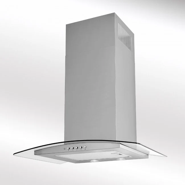 LUXAIR 80cm Budget Curved Glass Cooker Hood In Stainless Steel || LA-80-ARTIS-CVD-SS - Image 3