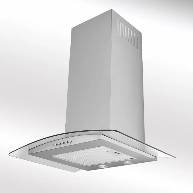 LUXAIR 80cm Budget Curved Glass Cooker Hood In Stainless Steel || LA-80-ARTIS-CVD-SS - Image 4